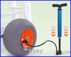 Beach Cart Buggy with Balloon Sand Tires Heavy Duty Fishing Rod Holder Wagon NEW