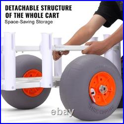 Beach Cart Buggy with Balloon Sand Tires Heavy Duty Fishing Rod Holder Wagon NEW