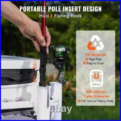 Beach Cart Buggy with Balloon Sand Tires Heavy Duty Fishing Rod Holder Wagon NEW