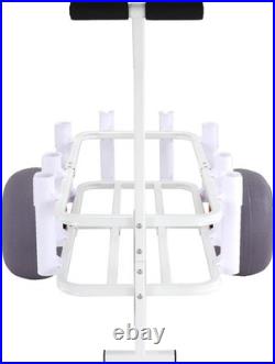 Beach Cart Buggy with Balloon Sand Tires Heavy Duty Fishing Rod Holder Wagon NEW