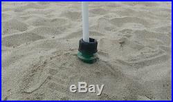 Beach Umbrella Holder Anchor Spiral Stake for Sand, Shade, Fishing Pole NEW