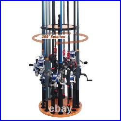 Belicheto Vertical Fishing Rod Holder, 360 Degree Rotating Fishing Rod Rack, Rou