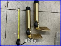 Big Jon Adjustable Rod Holders (2) with mounting plates Gold Edition great