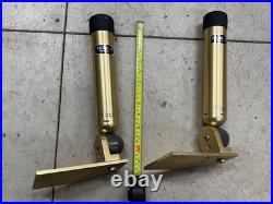 Big Jon Adjustable Rod Holders (2) with mounting plates Gold Edition great
