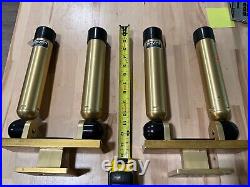 Big Jon Downrigger Rod Holders 2 pairs, Gold Edition, multipositional