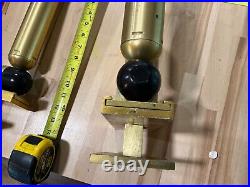 Big Jon Downrigger Rod Holders 2 pairs, Gold Edition, multipositional