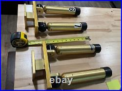 Big Jon Downrigger Rod Holders 2 pairs, Gold Edition, multipositional