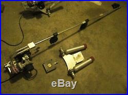 Big Jon Electric Downrigger, long shaft with butterfly plate and rod holders