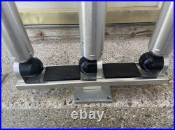 Big Jon Pedestal Mount Triple Rod Holders With Mounting Plate