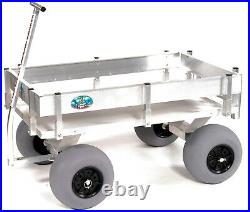 Big Kahuna Beach Wagon-Aluminum-Walls-No Rust-Balloon Tires-Rod Holders-Made USA