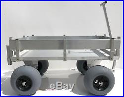 Big Kahuna Beach Wagon-Aluminum-Walls-No Rust-Balloon Tires-Rod Holders-Made USA