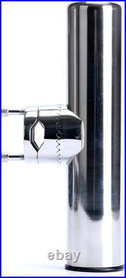 Boat 4Pcs Fishing Rod Holder, Stainless Rail Mount Clamp on Rod Holder, Adjustab