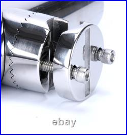 Boat 4Pcs Fishing Rod Holder, Stainless Rail Mount Clamp on Rod Holder, Adjustab