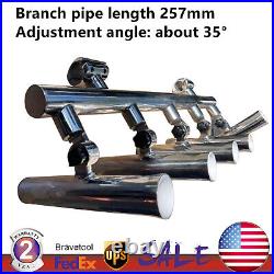 Boat Fishing Rod Holder 5 Tube on 1''-1-1/4'' Stainless Steel Inserted