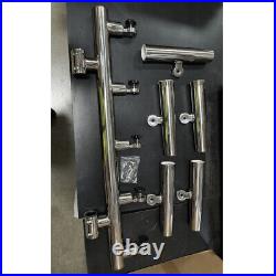 Boat Fishing Rod Holder 5 Tube on 1''-1-1/4'' Stainless Steel Inserted Boat Fishing Rod Holder 5 Tube on 1''-1-1/4'' Stainless Steel Inserted