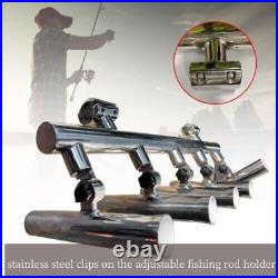 Boat Fishing Rod Holder 5 Tube on 1''-1-1/4'' Stainless Steel Inserted
