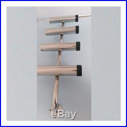 Bracket Launcher 4 Poles Fishing Rod Holder Stainless Steel Yacht