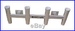 BroCraft Aluminum Wall Mounted 4 Pole Rocket Launcher / Boat Rod Holders / Boat