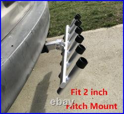 BroCraft Hitch Mount 6 Pole Rod Holder /Hitch Fishing Rod Holder /Truck Rod Rack