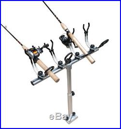 Brocraft Crappie rod holder system with Telescopic T-bar/Crappie fishing rod hol