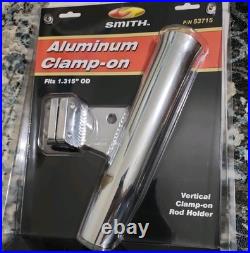 C. E. Smith 53715 Aluminum Clamp-On Rod Holder Vertical 1.315 OD C. E. Smith 53715 Aluminum Clamp-On Rod Holder Vertical 1.315 OD