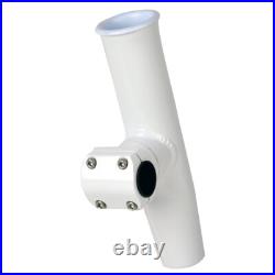 C. E. Smith 53775 Adjustable Mount Rod Holder White Powder Coat Aluminum Sleeve