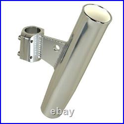 C. E. Smith Aluminum Clamp-On Rod Holder Vertical Fits 1.66 OD Rails 53725