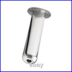 CE Smith Fishing Rod Holder 0 Degree Stainless Steel Flush Mount 10.5 Deep 80C
