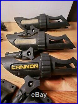 Cannon Black Plastic Rod Holder 6 HOLDERS + 7 BASES