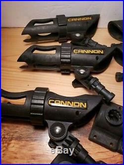Cannon Black Plastic Rod Holder 6 HOLDERS + 7 BASES
