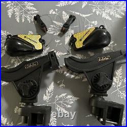 Cannon Downriggers 4 pound Flash weight (Bundle) X2 Plus Pole Holders & 2 Clips