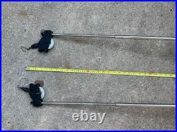 Cannon Easi Troll Manual Downriggers (2) with rod holders, adjustable arms