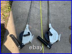 Cannon Easi Troll Manual Downriggers (2) with rod holders, adjustable arms