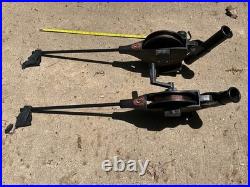 Cannon Easi Troll Manual Downriggers (2) with rod holders, nice shape