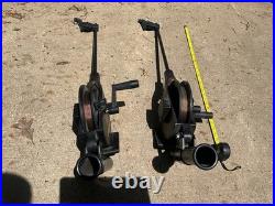 Cannon Easi Troll Manual Downriggers (2) with rod holders, nice shape