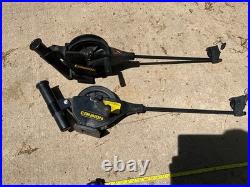 Cannon Easi Troll Manual Downriggers (2) with rod holders, nice shape