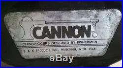 Cannon Easi-troll Manual Downrigger Line Counter Wire Cable Clip Rod Holder Vg