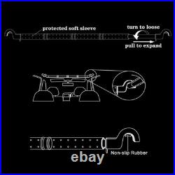Car Fishing 4 Rod Holder Adjustable 35 to 57 Inch, Heavy Duty Vehicle Fishing