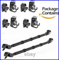 Car Fishing 4 Rod Holder Adjustable 35 to 57 Inch, Heavy Duty Vehicle Fishing Po