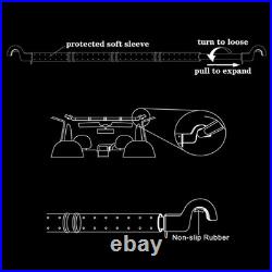 Car Fishing 4 Rod Holder Adjustable 35 to 57 Inch, Heavy Duty Vehicle Fishing Po