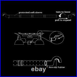 Car Fishing 4 Rod Holder Adjustable 35 to 57 Inch, Heavy Duty Vehicle Fishing Po