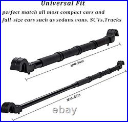 Car Fishing 4 Rod Holder Adjustable 35 to 57 Inch, Heavy Duty Vehicle Fishing Po