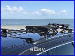 Car / SUV Roof Rack Fishing Rod Transportation System 4 Rod Carrier / Holder NEW