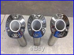 Ce Smith Flush Mt Rod Holder Silver 316 Stainless 9 Depth 53672C LOT OF 3
