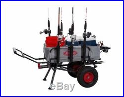 Collapsible Fishing Cart with Adjustable Handle & Heavy Duty Wheels Holds 200 lb