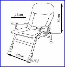 Comfortable Outdoor Fishing Armchair With Side Table And Fishing Rod Holder