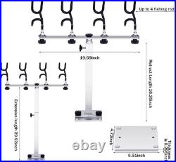 Crappie Fishing Rod Holders for Boat Catfish Pole Holder Trolling Rod Rack Angle
