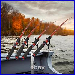 Crappie Rod Holder PVC Coated Steel Wire Fishing Pole Holders for Boats Anglers