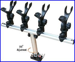 Crappie Rod Holder System with Deck/Side Mount/Spider Rigging