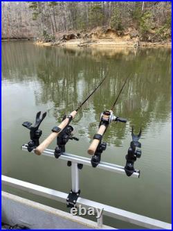 Crappie Rod Holder for Pontoon Boat/ Pontoon Boat Rod Holder System/ Square Rail